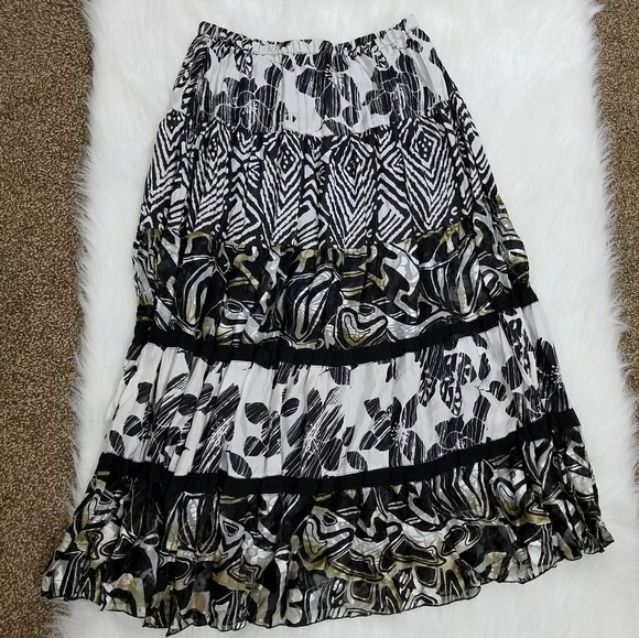 Chico's Dresses & Skirts - Chicos full skirt mixed pattern boho festival
